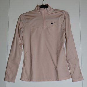 Nike Pro Dri-Fit Quarter Zip, Light Pink, Size S